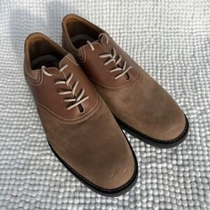 Bass Nubuck Leather Suede‎ Saddle Oxford Frontier Made In Brazil Mens 11M